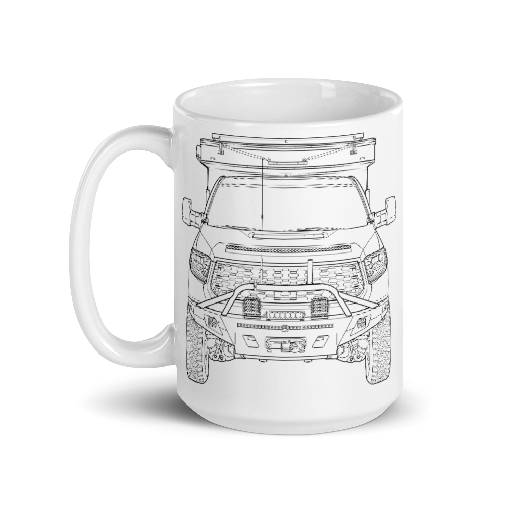 FWC on a Tundra! White glossy mug